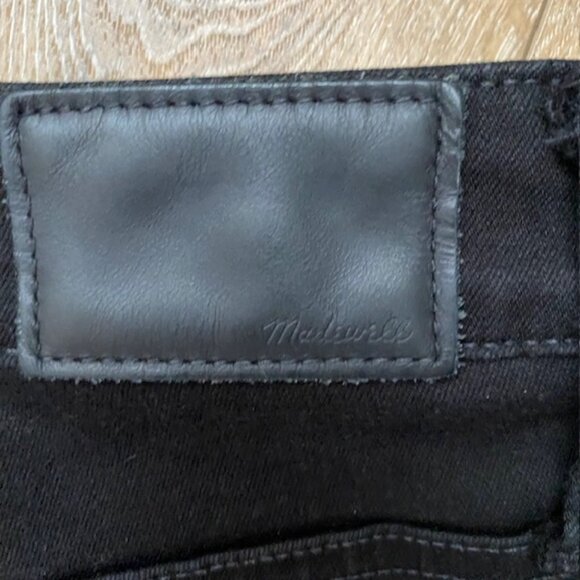 Madewell Women’s Curvy High-Rise Skinny Jeans Size 31 Black Wash Stretch Denim - Picture 10 of 12